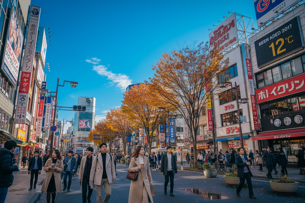 Image of TOKYO WEATHER 17th Dec and the best outfit